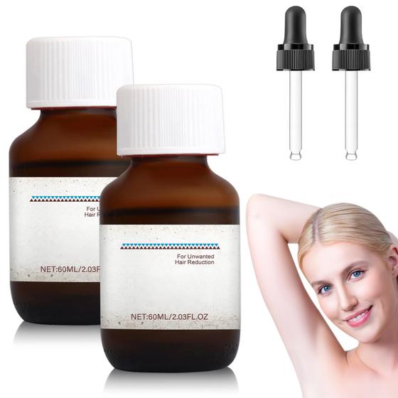 Imagem de Óleo de Cyperus Rotundus para Depilação - Kit com 2 Frascos com Conta-Gotas
