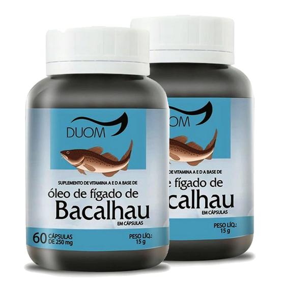 Imagem de Óleo de Figado de Bacalhau 60cps 250mg Duom