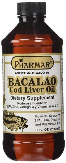 Imagem de Óleo de Fígado de Bacalhau Pharmark 240ml - Rico em EPA, DHA e Ômega 3