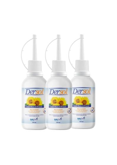 Imagem de Óleo de Girassol Dersol AGE 200Ml kit 3 unidades