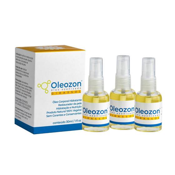 Imagem de Óleo de Girassol Ozonizado Oleozon 30ml - 3 unidades