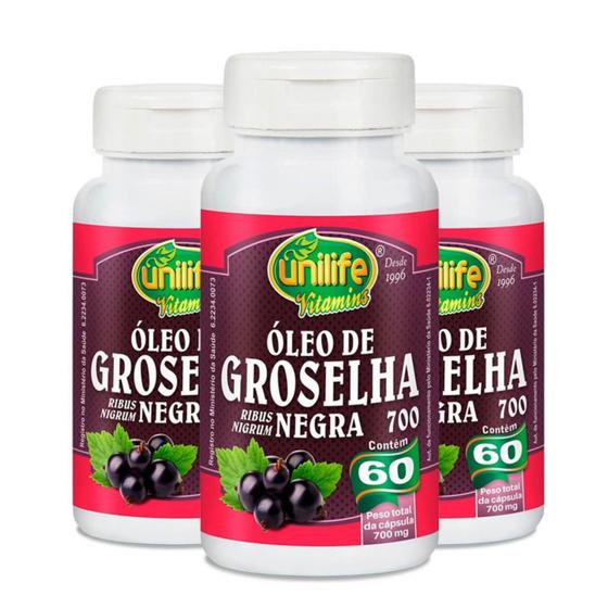 Óleo de groselha negra - 60 cáps - unilife - Óleo de Groselha Negra ...