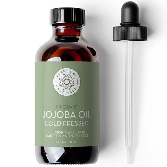 Imagem de Óleo de jojoba Pure Body Naturals orgânico 120 ml prensado a frio