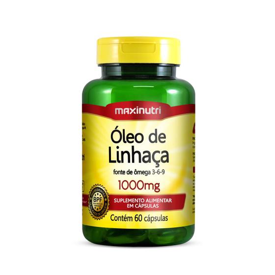 Imagem de Óleo de Linhaça 1000mg 60 Cápsulas - MaxiNutri