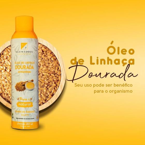 Imagem de Óleo De Linhaça Dourada Extravirgem 100% Puro (spray) Klein Foods 200ml