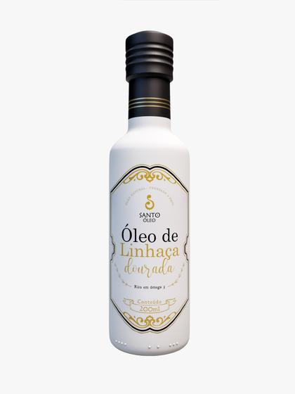 Imagem de Óleo De Linhaça Dourada Premium Com Ômega 3 - 200ml Santo Óleo