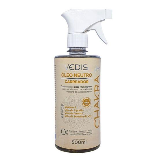 Imagem de Óleo de Massagem Neutro Chakra Carreador 500ml Vedis