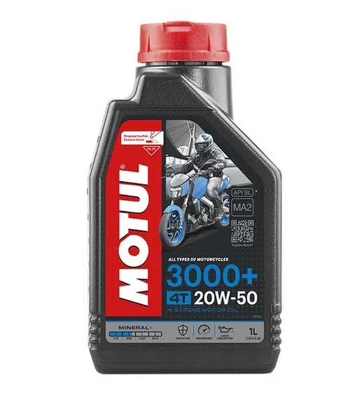 Imagem de Óleo de Moto 20W50 Mineral -  MOTUL 3000+ 4T - 1L