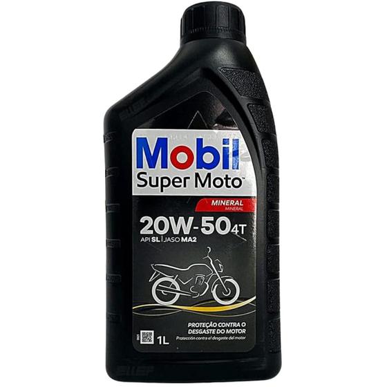 Imagem de Óleo de Moto Mobil Super Moto 20w50 Mineral 4t 1lt