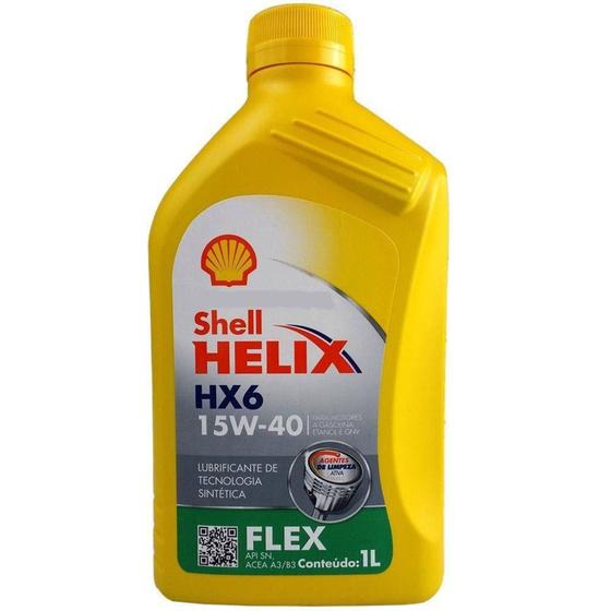 Imagem de Óleo De Motor 15w40 Shell Helix Hx6 Flex Api SN 1l