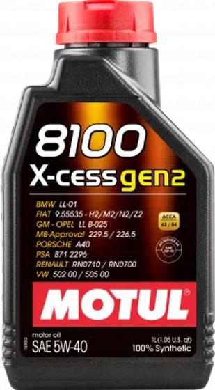 Imagem de Óleo de Motor 5W40 Motul 8100 X-cessgen2 1L