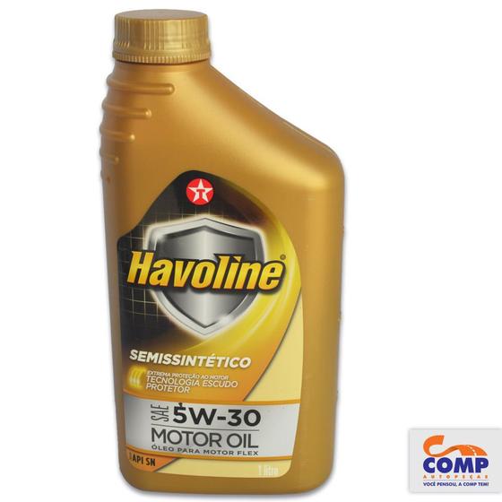 Óleo de Motor Havoline Texaco 5w30 SAE semissintético - Lubrificante ...