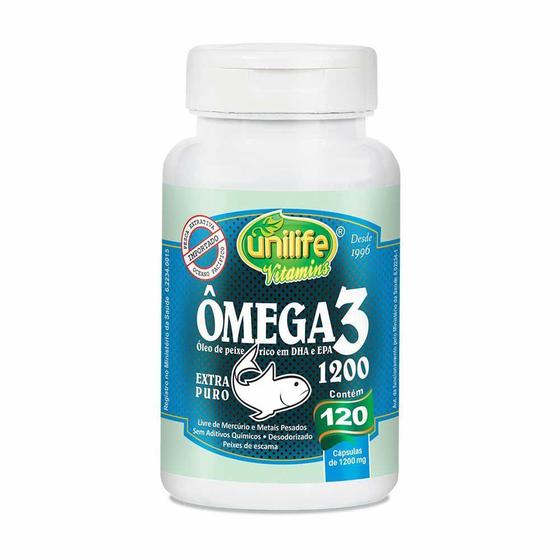Imagem de Óleo de Peixe Ômega 3 1200mg 120 cáps - Unilife