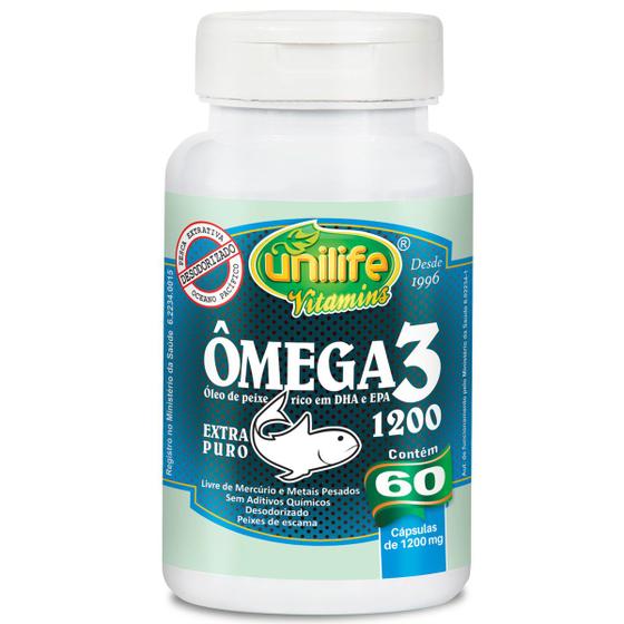 Imagem de Óleo de peixe omega3 60 capsulas 700mg- unilife