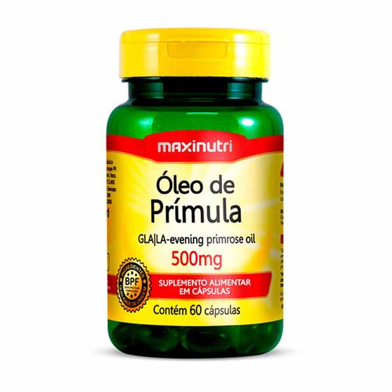 Imagem de Óleo de Primula 60 Capsulas 500mg Maxinutri