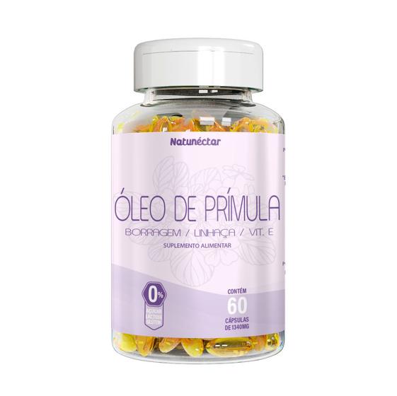 Imagem de Óleo De Prímula Com Vitamina E 60 Cápsulas Natunéctar