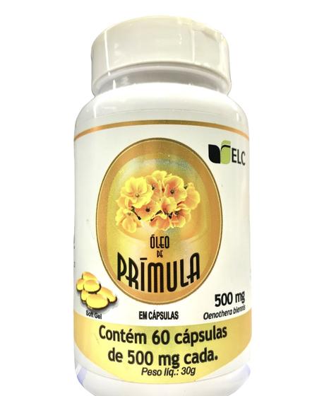 Imagem de Óleo de prímula ELC 500mg 60 cápsulas