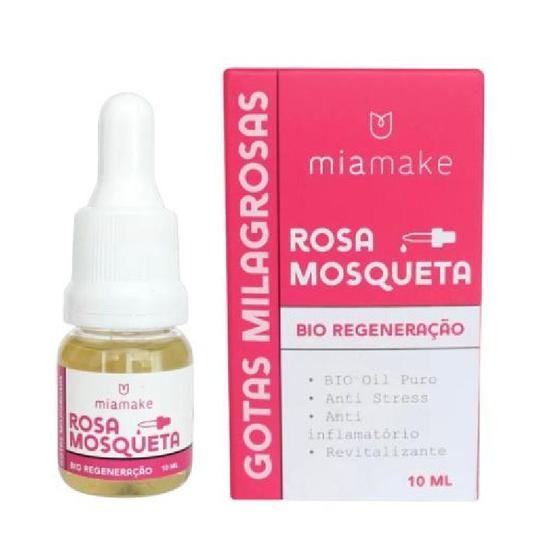 Imagem de Óleo De Rosa Mosqueta Mia Make 100% Puro 10ml - Gotas Milagrosas