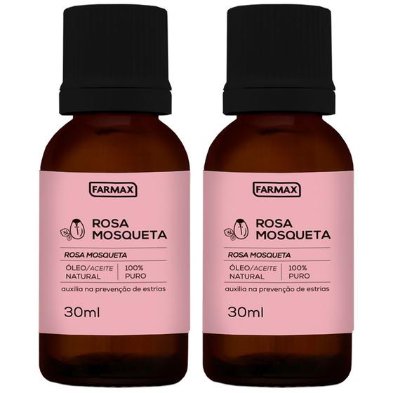 Imagem de óleo de rosa mosqueta natural 100% puro trata cicatrizes queloide estrias em gestantes 2x30ml
