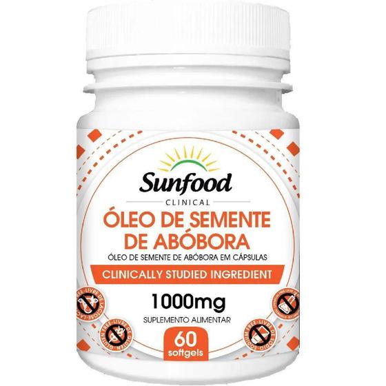 Imagem de Óleo de Semente de Abóbora 1000 mg 60 Softgels Sunfood