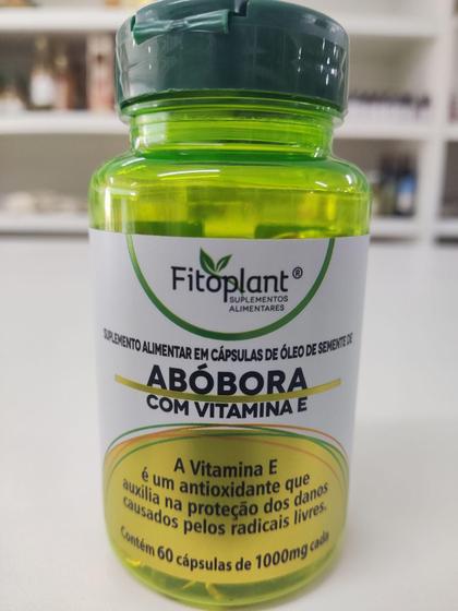 Imagem de Óleo de semente de abóbora com vitamina E 60 cápsulas 1000mg Fitoplant - Fitoplant