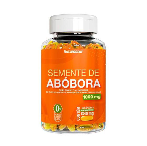 Imagem de Óleo De Semente De Abóbora Com Vitamina E 60 Cápsulas