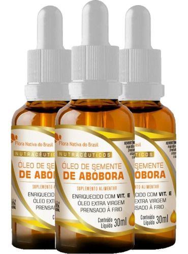 Imagem de Óleo De Semente De Abóbora Em Gotas Flora Nativa 3 X 30ml