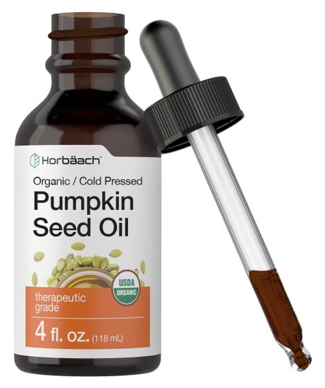 Óleo de semente de abóbora Horbäach 120mL orgânico prensado a frio Menor preço em Óleo de semente de abóbora Horbäach 120mL orgânico prensado a frio