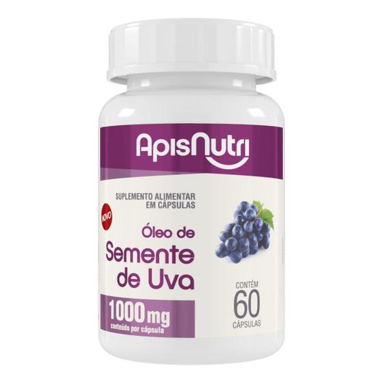 Imagem de Óleo de Semente de Uva 1000mg 60 Cáps Apisnutri - SV