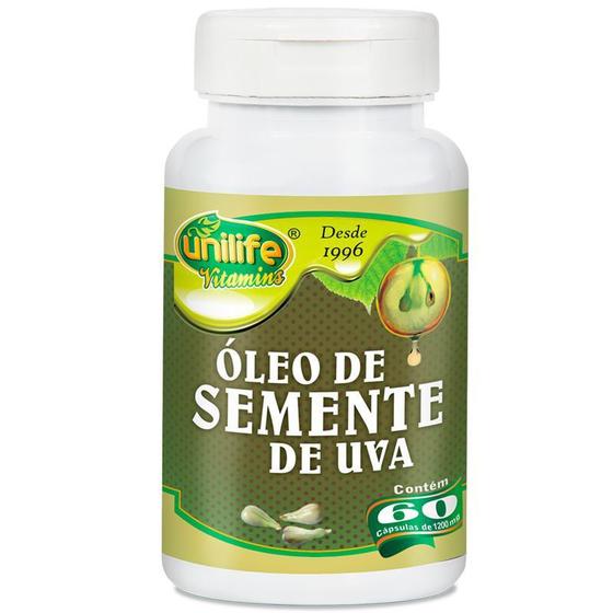 Imagem de Óleo de Semente de Uva 700mg 60 cápsulas Unilife