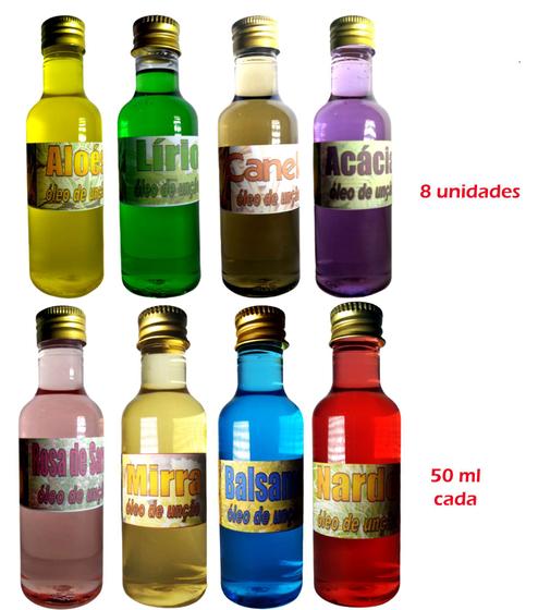 Imagem de Óleo de unção kit com 8 unidades 50 ml esquenta na pele