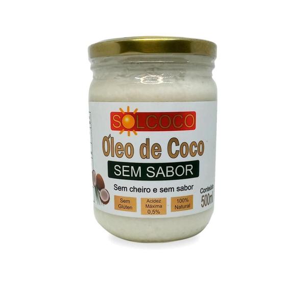 Imagem de Óleo E Coco Sem Sabor E Sem Cheiro 500 Ml Solcoco