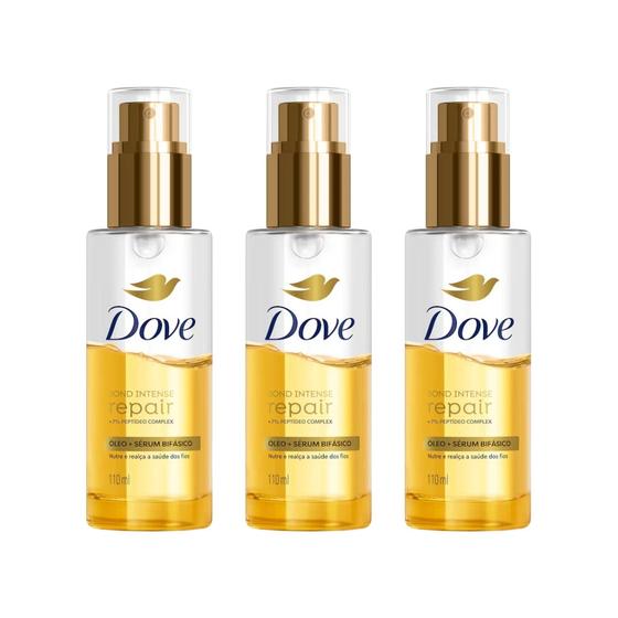 Imagem de Oleo e Serum Dove Bond Bifasico Intense Repair 110ml - 3un