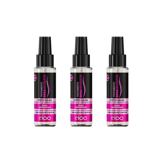 Imagem de Oleo Eico Capilar 60ml Rosa Mosqueta - Kit C/ 3un