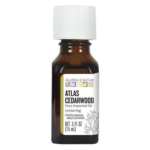 Imagem de Óleo Essencial Atlas Cedarwood 0,50 Oz por Aura Cacia (pacote com 4)