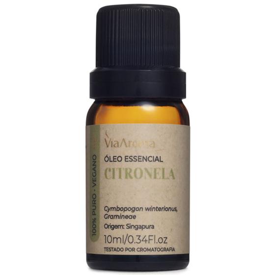 Imagem de Óleo Essencial Citronela 10ml 100% Natural - Via Aroma