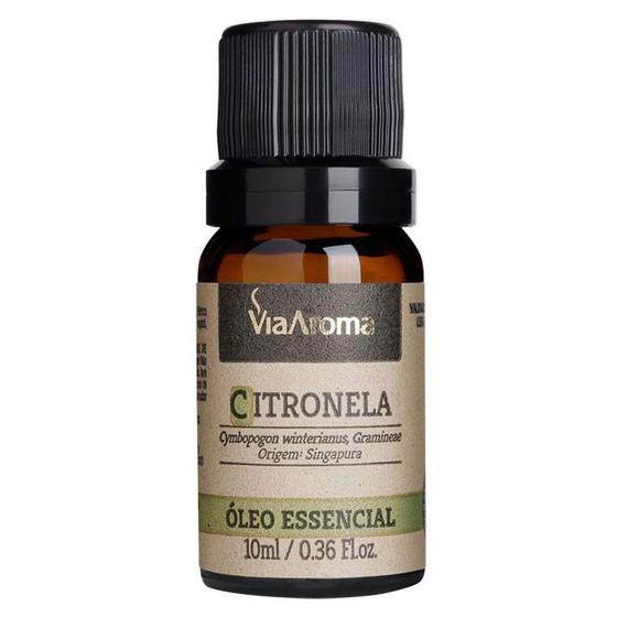 Imagem de Óleo Essencial Citronela 10ml - Via Aroma - Para Difusor