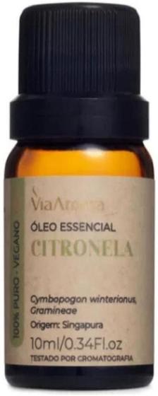 Imagem de Óleo Essencial Citronela Via Aroma Calmante Repelante 10ml