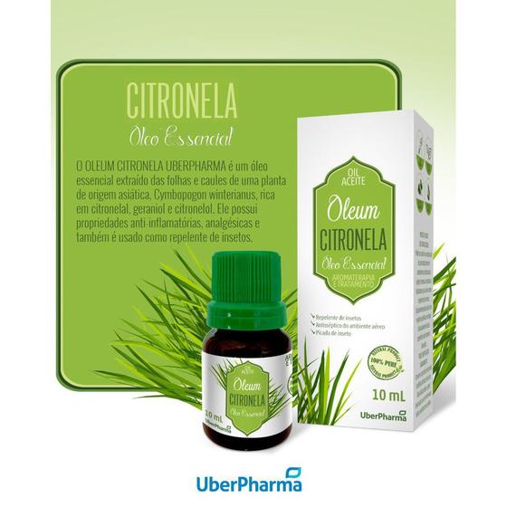 Imagem de Oleo Essencial de Citronela Frasco 10ml. - UberPharma