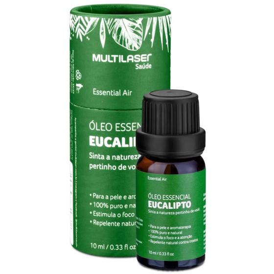 Imagem de Óleo Essencial de Eucalipto Multilaser HC128 10ml Repelente Natural de Insetos