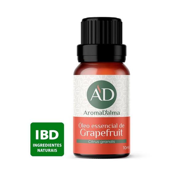 Óleo Essencial De Grapefruit 100% Puro - 10ml - Ideal Para Difusor, Aromaterapia e Cuidados Com o Corpo I Herbáceo, Floral e Frutado I Aroma D'alma Imagem de Óleo Essencial De Grapefruit 100% Puro - 10ml - Ideal Para Difusor, Aromaterapia e Cuidados Com o Corpo I Herbáceo, Floral e Frutado I Aroma D'alma