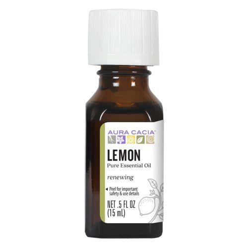 Imagem de Óleo Essencial de Limão 0,5 OZ por Aura Cacia (Pacote com 4)