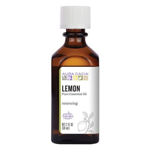 Imagem de Óleo Essencial de Limão 2 Oz da Aura Cacia (Pacote com 4)