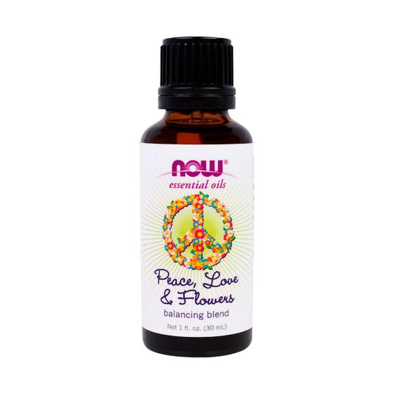 Óleo Essencial de Peace, Love and Flowers (30ml) Now Foods 70 Óleos