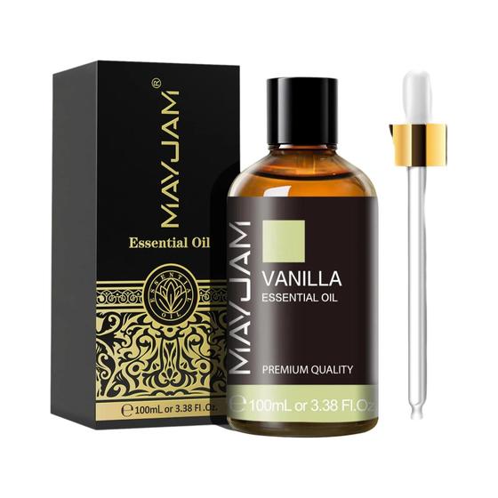 Imagem de Óleo Essencial de Sândalo, Lavanda, Eucalipto e Baunilha (100ml) com Conta-Gotas