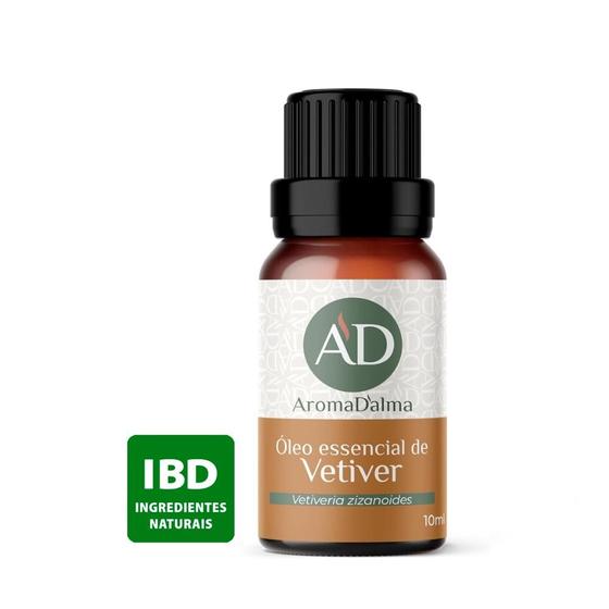 Imagem de Óleo Essencial De Vetiver 100% Puro - 10ml - Ideal Para Difusor, Aromaterapia e Cuidados Com a Pele I Aroma Amadeirado, Profundo e Terroso