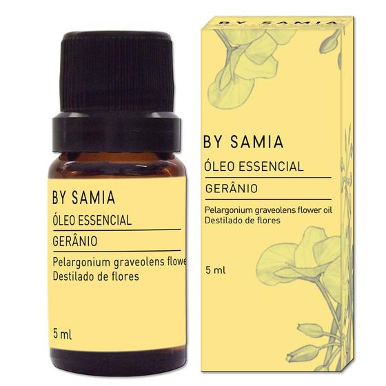 Imagem de Óleo Essencial Geranio Puro e Natural 5 Ml By Samia - Equilibrador Hormonal Feminino