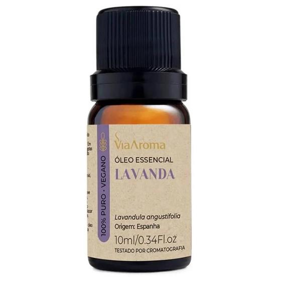 Imagem de Óleo Essencial Lavanda Via Aroma 10Ml Insónia Stress Relaxa