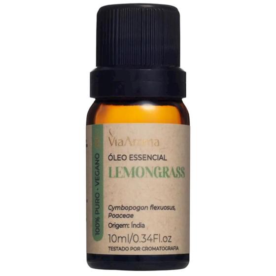 Imagem de Óleo Essencial Lemongrass Via Aroma 10Ml Memória E Atenção