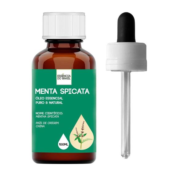 Imagem de Óleo Essencial Menta Spicata 100ml - Puro E Natural 